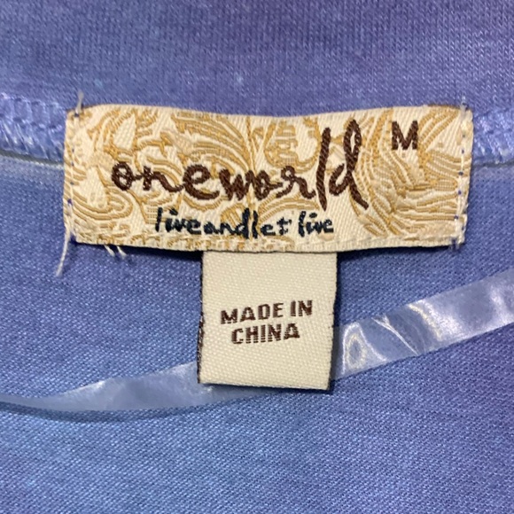 One World Live and Let Live Alaska Tunic - Picture 4 of 7